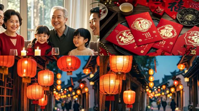 新春春节过年过节喜庆素材