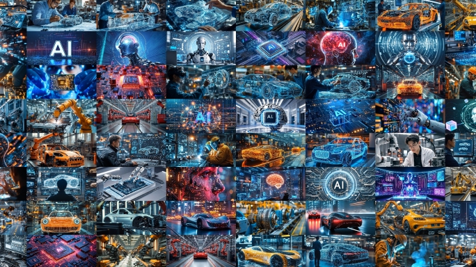【4K】AI芯片未来科技新能源汽车合集
