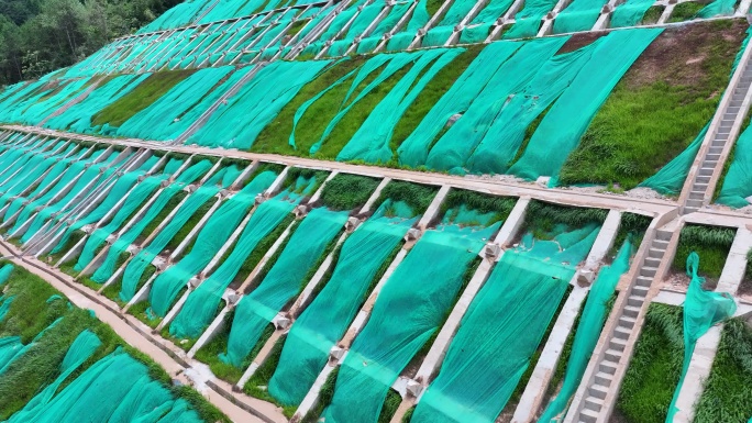 公路边坡防护绿化滑坡修治理支施工作业基建