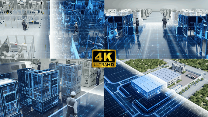 3D智能生产自动化工厂虚实转换