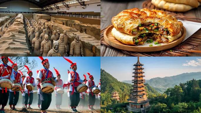 陕西旅游景点风光 陕西风景合集 兵马俑