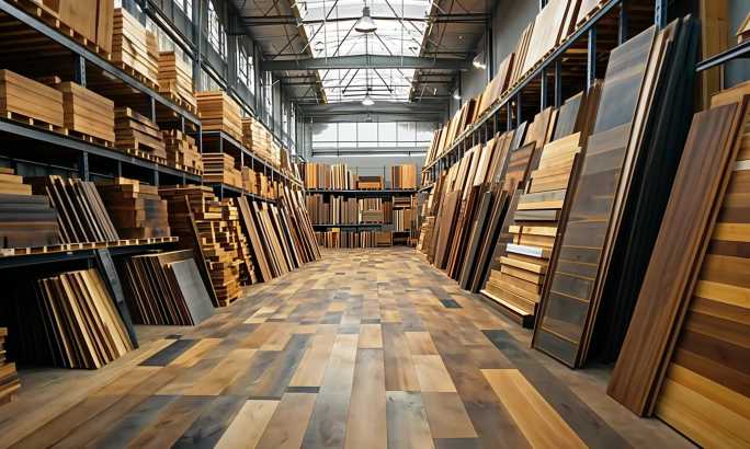 木地板 实木地板 复合地板 建材 展厅