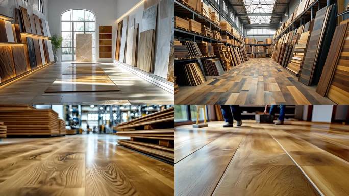 木地板 实木地板 复合地板 建材 展厅