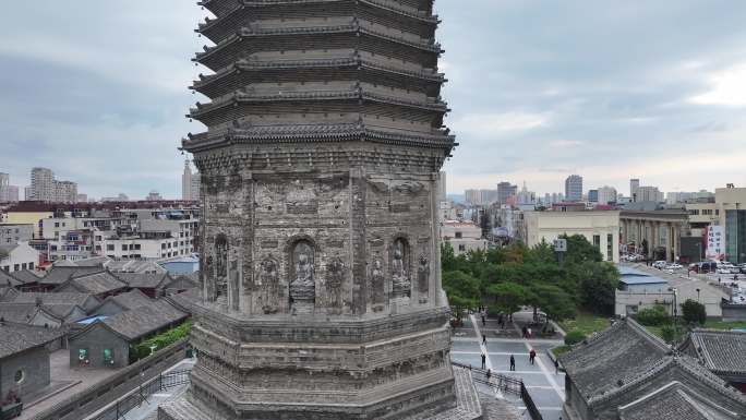 辽宁锦州广济寺塔航拍