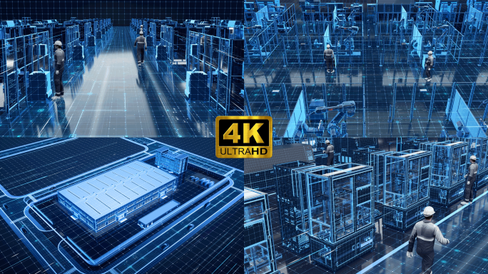 全息智慧自动化工厂C4D工程