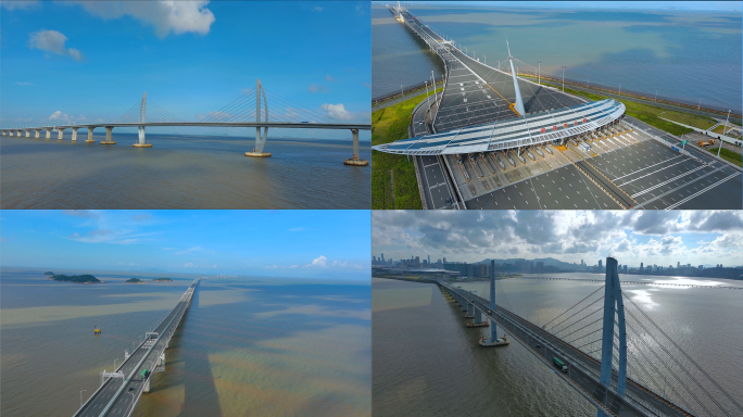 航拍广珠澳大桥