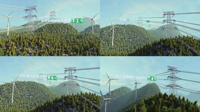 绿色电力新能源数据统计模板