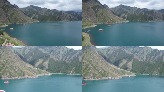 4K航拍新疆天山天池