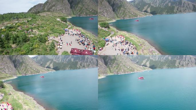 4K航拍新疆天山天池