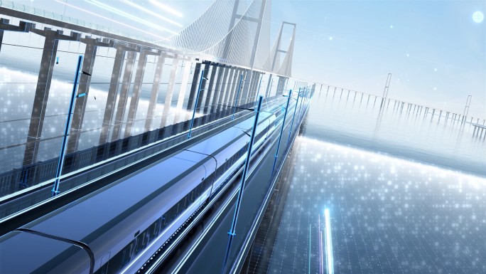 科技交通高铁火车公路交通中国高铁和谐号