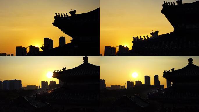 邯郸武灵丛台剪影