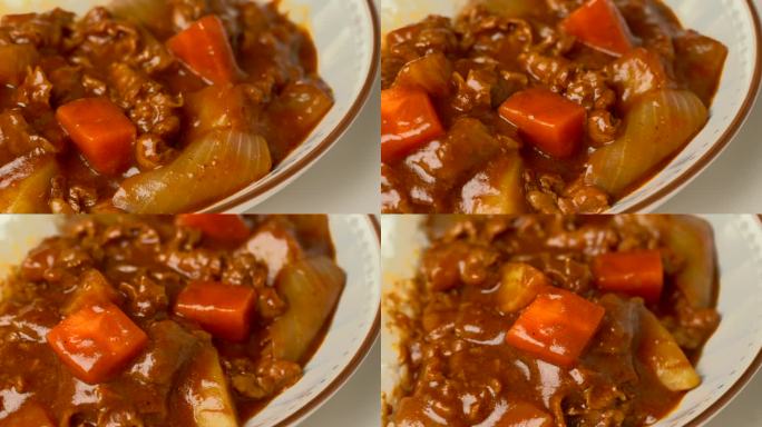 日本料理美食日式咖喱饭【4K】