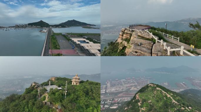 连云港航拍素材合集 花果山 港口 沙滩