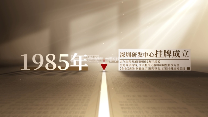 【无插件】怀旧文字时间线