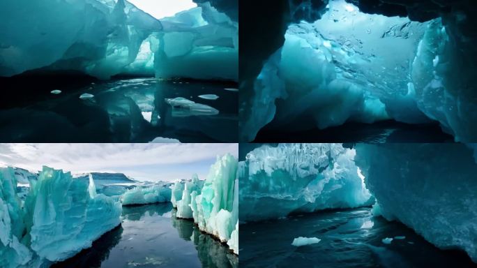 极地冰盖下缓缓流动的地下河道 冰川 南极