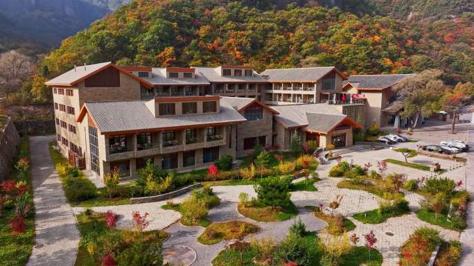 陕西省铜川市溪山胜境景区航拍4k素材