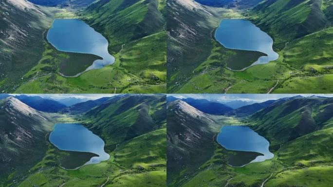 绝美高山小众海子航拍——若根措