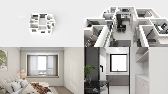 三维客厅 室内装修 室内漫游动画镜头