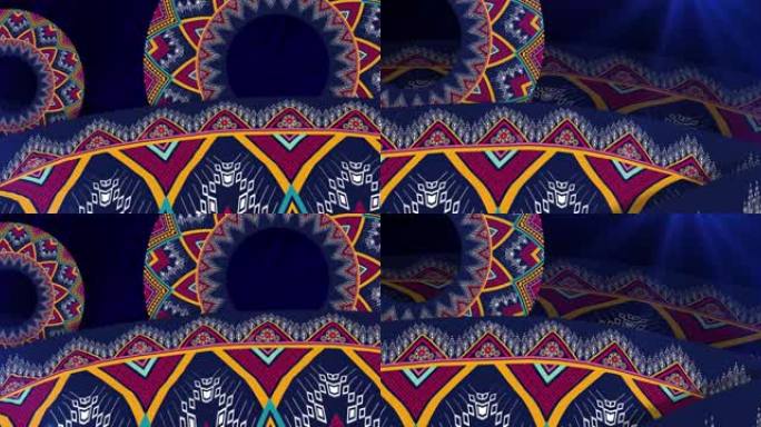 彝族图案   大屏LED素材