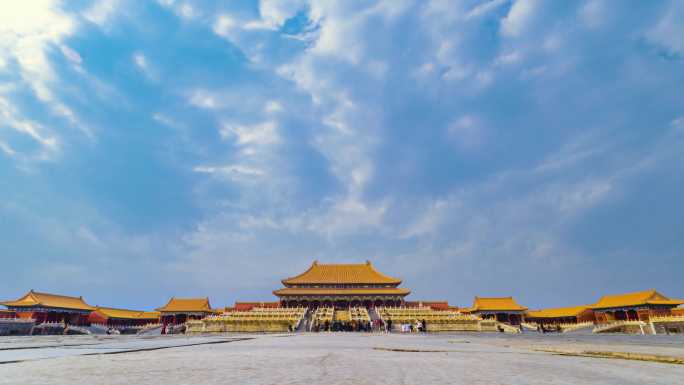 8K北京故宫太和殿延时