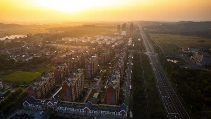 溧水晶桥秋色：航拍延时