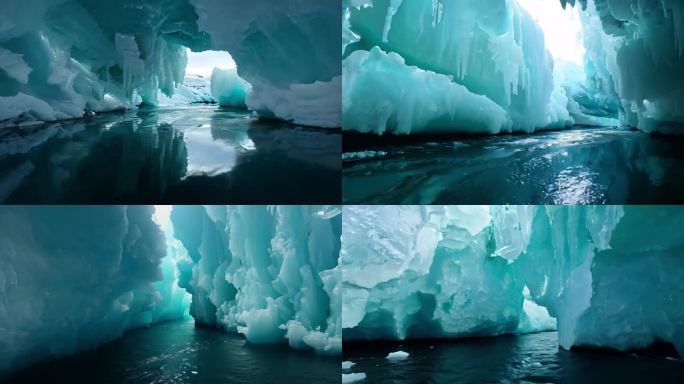 极地冰盖下缓缓流动的地下河道 冰川 南极