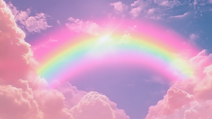 梦幻动漫彩虹云