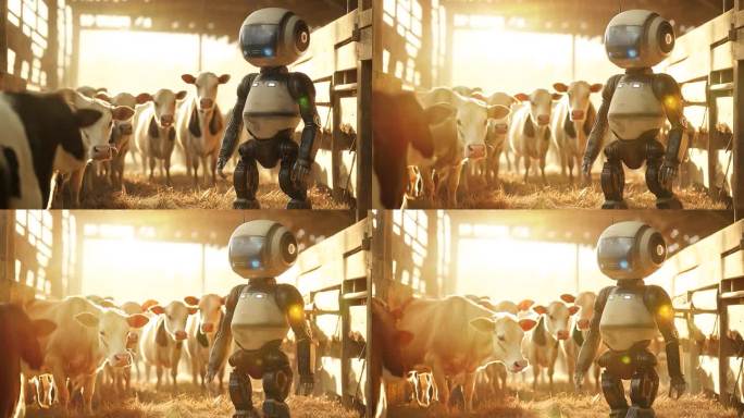 AI人工智能养殖业机器人农场未来农业