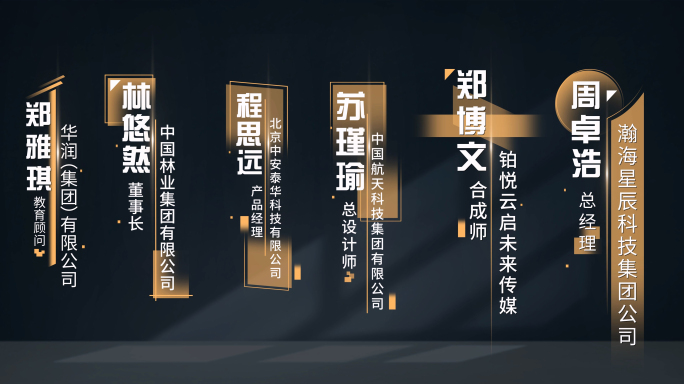 4K 高端科技人名条字幕V2