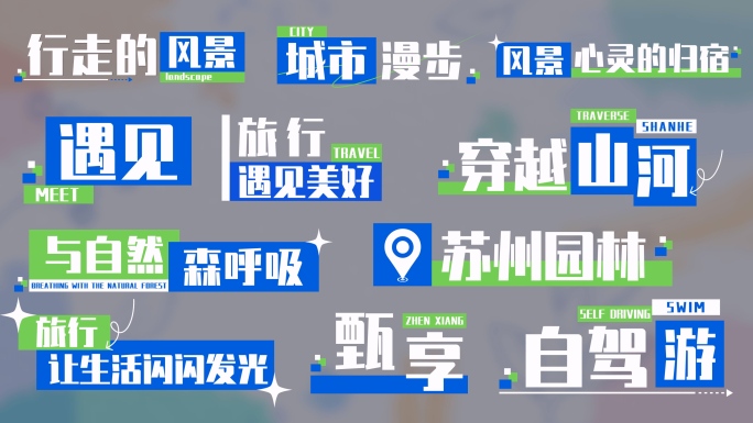 4K 综艺真人秀花字时尚字幕