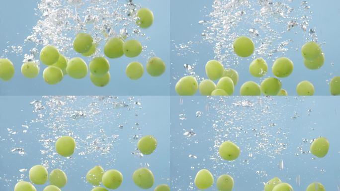 阳光玫瑰整颗入水 唯美 阳光  清新