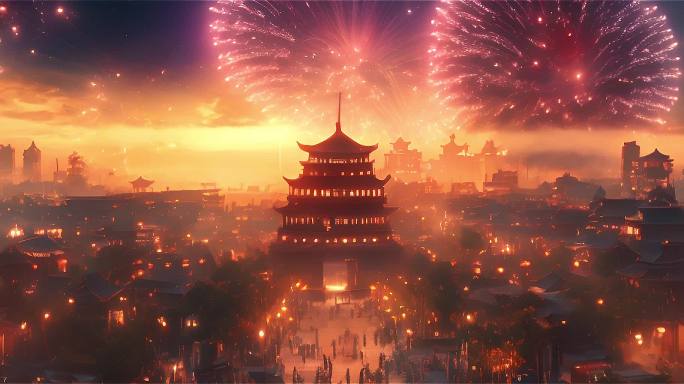 大唐盛世 长安 盛世大唐 国风宽屏背景