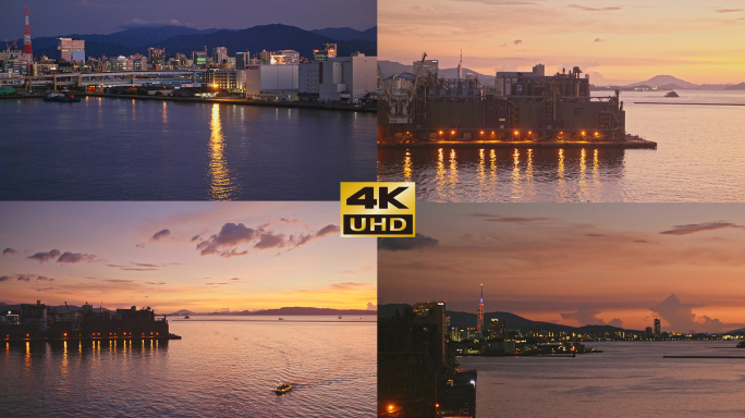 日本博多港福冈市日本福冈港口日本海边2