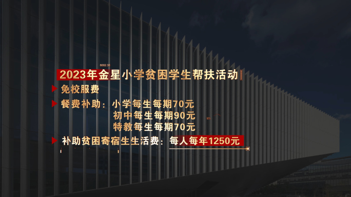 科技感字幕金字红底