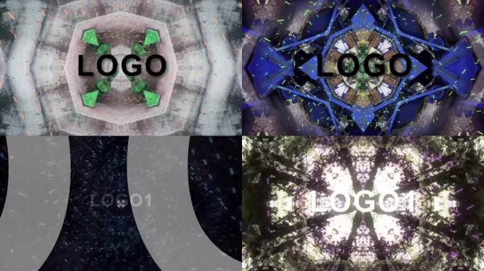 绚丽唯美时尚LOGO万花筒25套AE工程