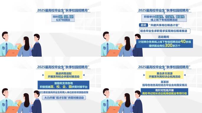 【无插件】新闻报道招聘就业mg动画