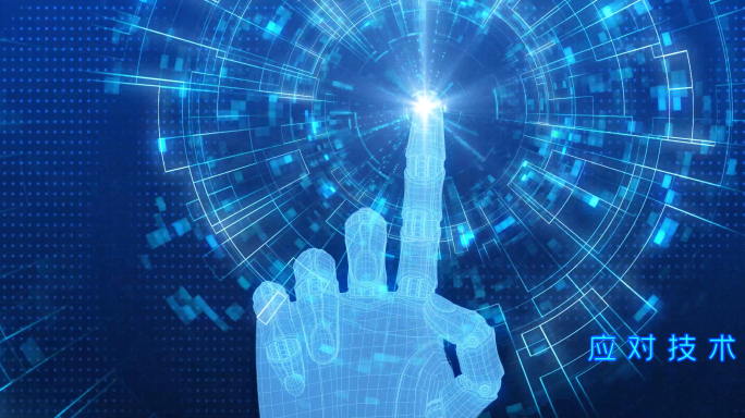 原创大宽屏科技手点亮触屏AE模板