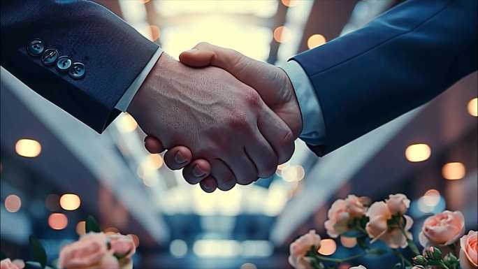商务洽谈商务合作商务谈判商务会议商务人士
