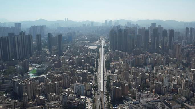 深圳龙华区布龙路龙胜大景震撼大气4K航拍