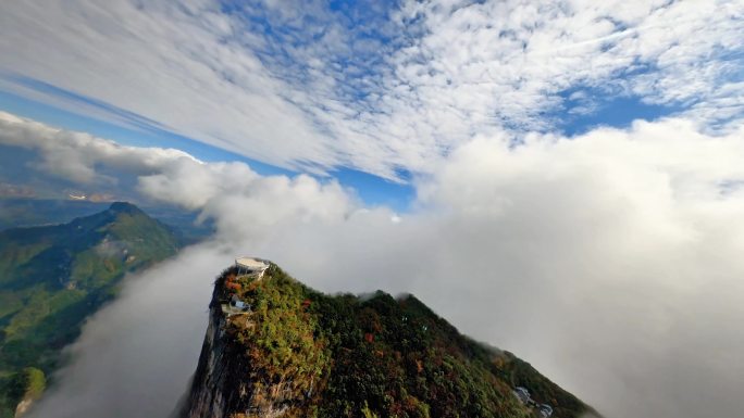 天门洞穿越 天门山 穿越机 航拍 张家界