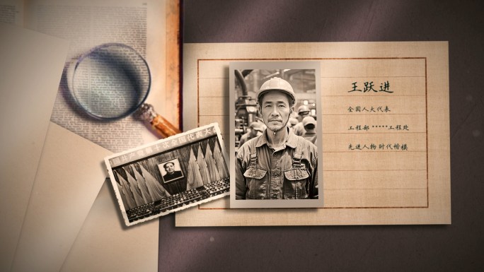 光影老照片历史图片 AE模板