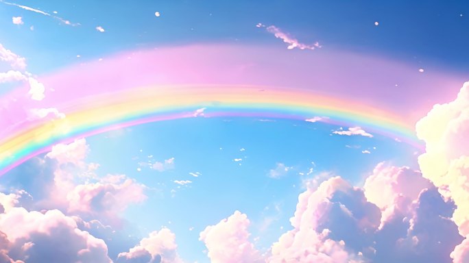 梦幻彩虹天空云