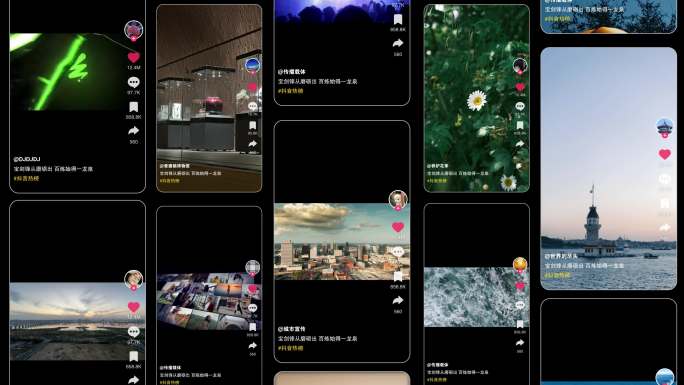 抖音多屏内容展示