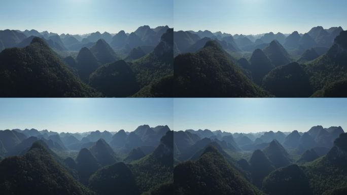 贵州喀斯特地貌大山山水