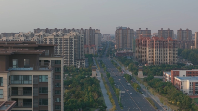 平舆县城市航拍