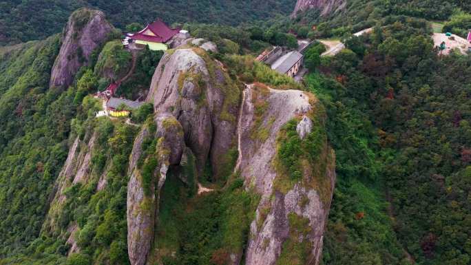 台州市黄岩区九峰公园，九峰山，航拍