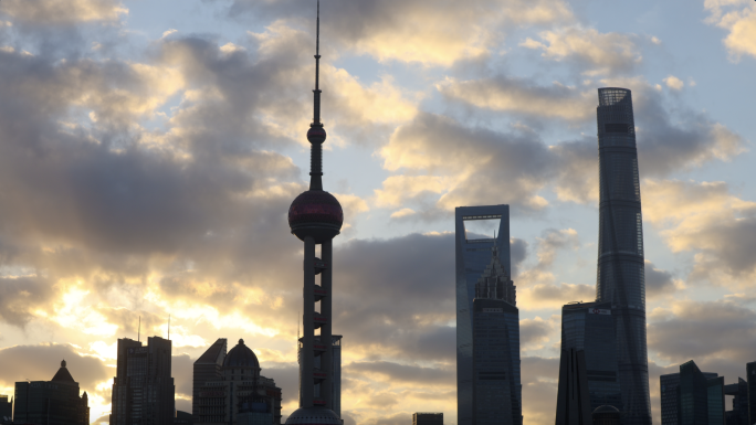 东方明珠日出延时