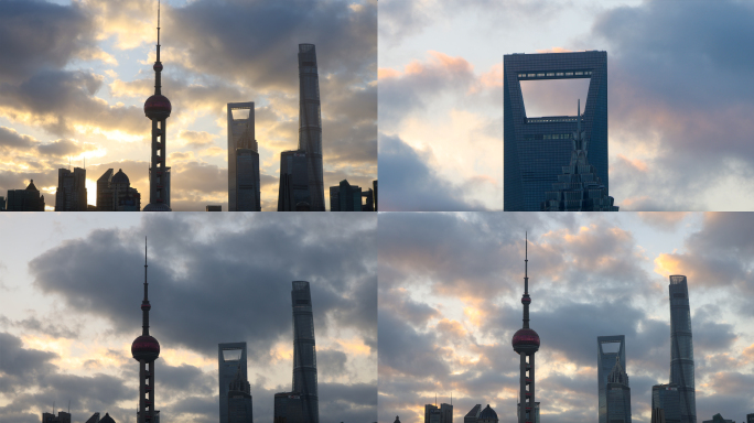 东方明珠日出延时