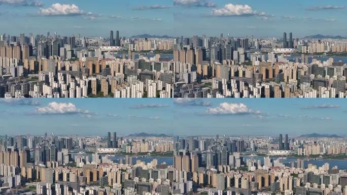 杭州城市地标建筑航拍