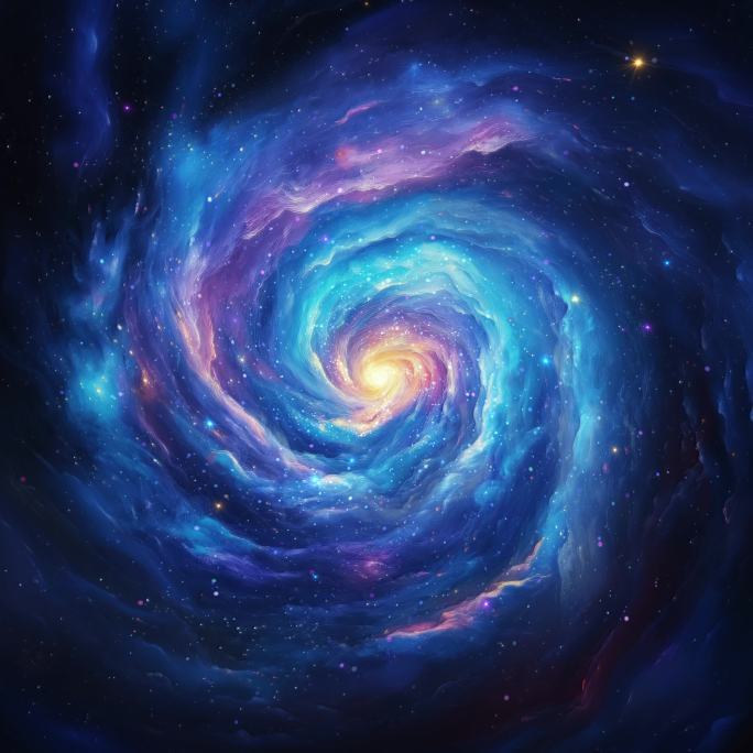 4K-彩色螺旋星云--4